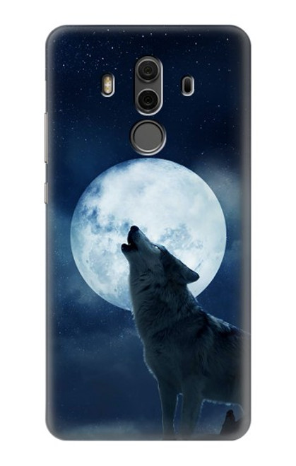 S3693 Grim White Wolf Full Moon Case For Huawei Mate 10 Pro, Porsche Design