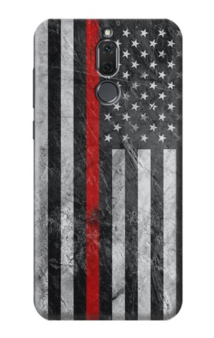 S3687 Firefighter Thin Red Line American Flag Case For Huawei Mate 10 Lite
