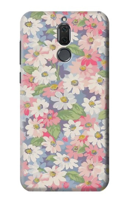 S3688 Floral Flower Art Pattern Case For Huawei Mate 10 Lite