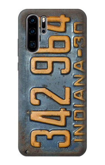 S3750 Vintage Vehicle Registration Plate Case For Huawei P30 Pro
