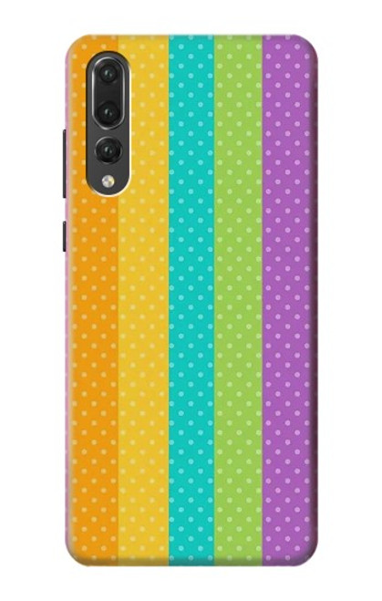 S3678 Colorful Rainbow Vertical Case For Huawei P20 Pro