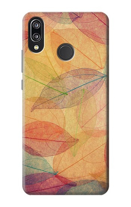 S3686 Fall Season Leaf Autumn Case For Huawei P20 Lite