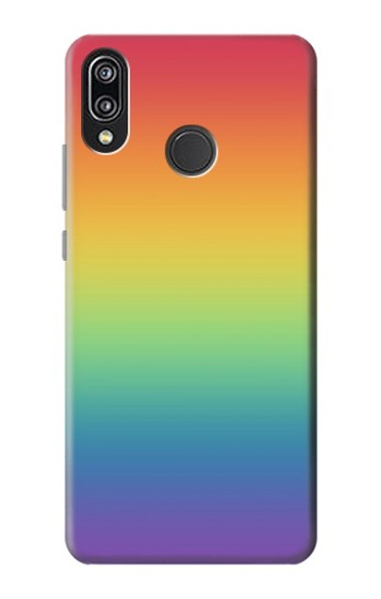 S3698 LGBT Gradient Pride Flag Case For Huawei P20 Lite