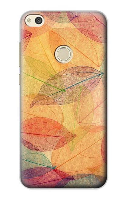 S3686 Fall Season Leaf Autumn Case For Huawei P8 Lite (2017)