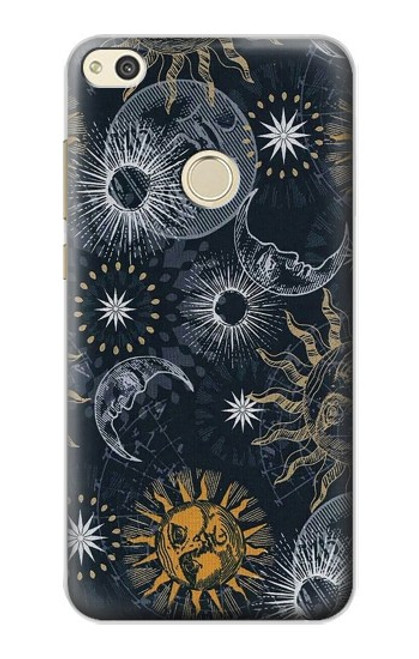 S3702 Moon and Sun Case For Huawei P8 Lite (2017)