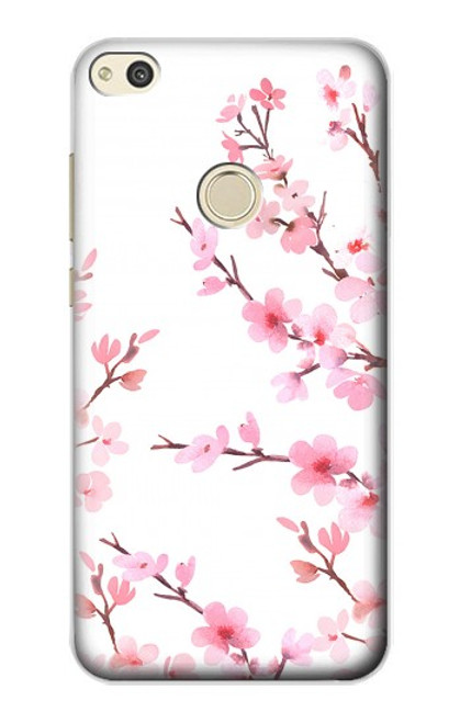 S3707 Pink Cherry Blossom Spring Flower Case For Huawei P8 Lite (2017)