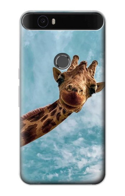 S3680 Cute Smile Giraffe Case For Huawei Nexus 6P