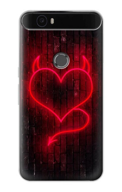 S3682 Devil Heart Case For Huawei Nexus 6P