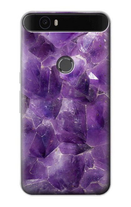 S3713 Purple Quartz Amethyst Graphic Printed Case For Huawei Nexus 6P