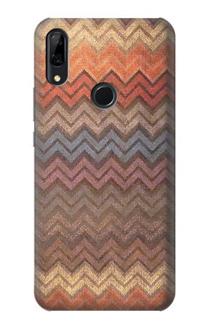 S3752 Zigzag Fabric Pattern Graphic Printed Case For Huawei P Smart Z, Y9 Prime 2019