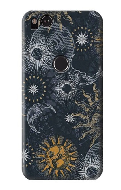 S3702 Moon and Sun Case For Google Pixel 2