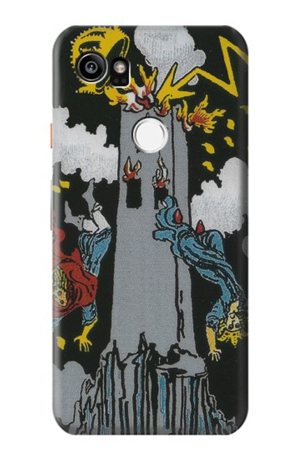 S3745 Tarot Card The Tower Case For Google Pixel 2 XL