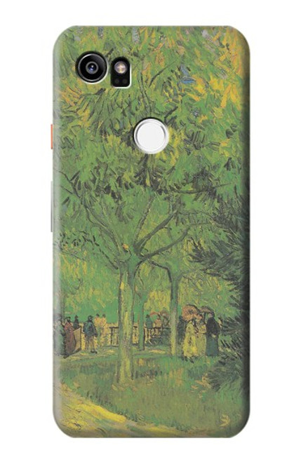 S3748 Van Gogh A Lane in a Public Garden Case For Google Pixel 2 XL