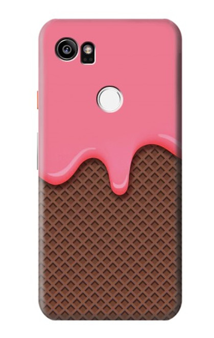 S3754 Strawberry Ice Cream Cone Case For Google Pixel 2 XL