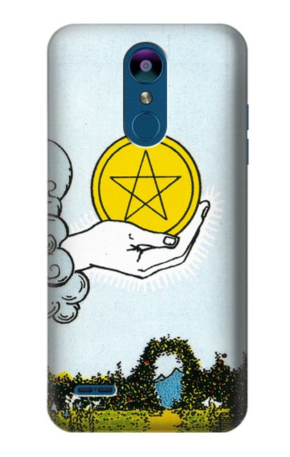 S3722 Tarot Card Ace of Pentacles Coins Case For LG K8 (2018)