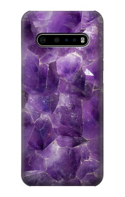 S3713 Purple Quartz Amethyst Graphic Printed Case For LG V60 ThinQ 5G