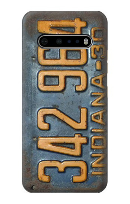 S3750 Vintage Vehicle Registration Plate Case For LG V60 ThinQ 5G