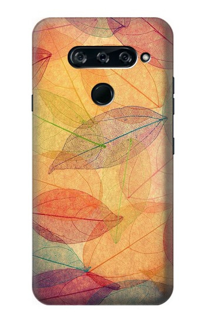 S3686 Fall Season Leaf Autumn Case For LG V40, LG V40 ThinQ
