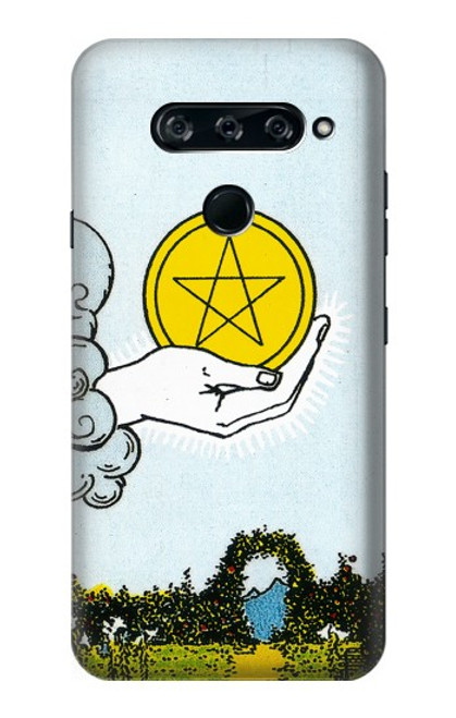 S3722 Tarot Card Ace of Pentacles Coins Case For LG V40, LG V40 ThinQ