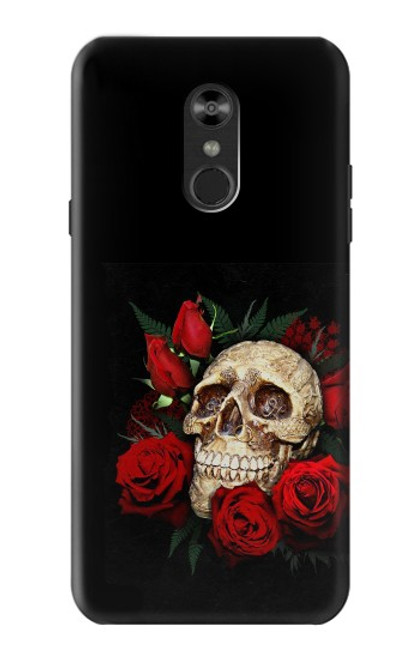 S3753 Dark Gothic Goth Skull Roses Case For LG Q Stylo 4, LG Q Stylus