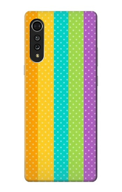 S3678 Colorful Rainbow Vertical Case For LG Velvet