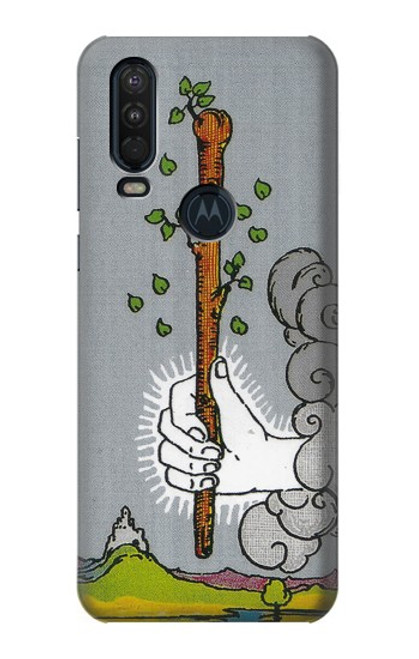 S3723 Tarot Card Age of Wands Case For Motorola One Action (Moto P40 Power)