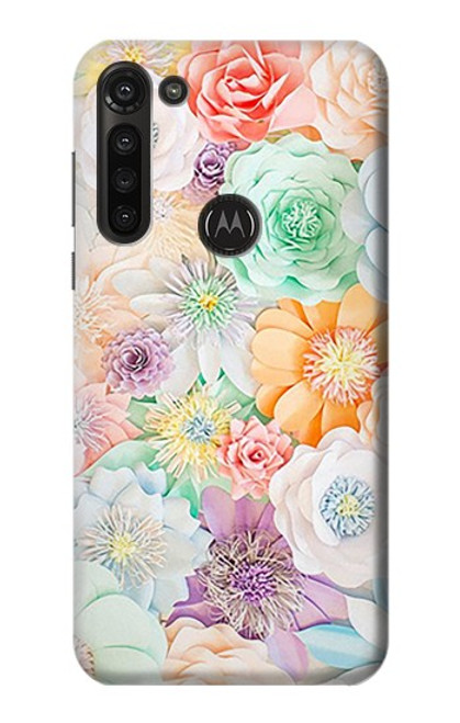 S3705 Pastel Floral Flower Case For Motorola Moto G8 Power