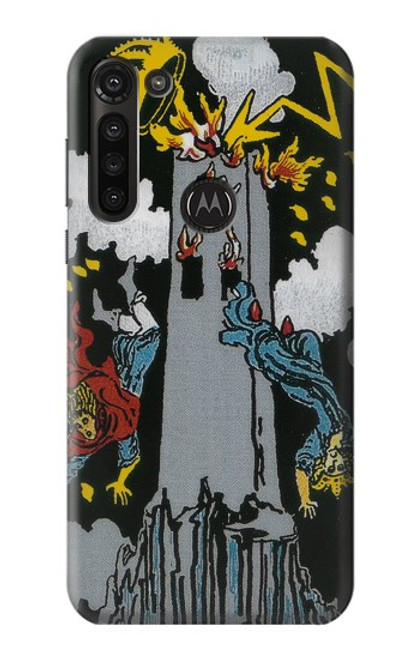 S3745 Tarot Card The Tower Case For Motorola Moto G8 Power