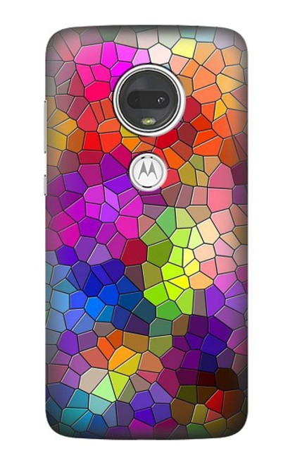 S3677 Colorful Brick Mosaics Case For Motorola Moto G7, Moto G7 Plus
