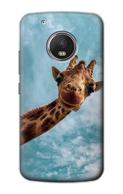 S3680 Cute Smile Giraffe Case For Motorola Moto G5 Plus