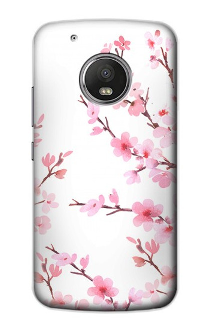 S3707 Pink Cherry Blossom Spring Flower Case For Motorola Moto G5 Plus