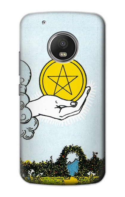 S3722 Tarot Card Ace of Pentacles Coins Case For Motorola Moto G5 Plus