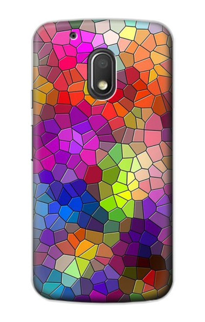 S3677 Colorful Brick Mosaics Case For Motorola Moto G4 Play