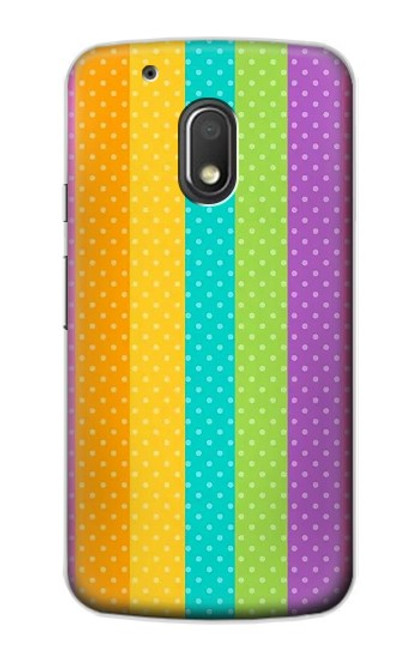 S3678 Colorful Rainbow Vertical Case For Motorola Moto G4 Play