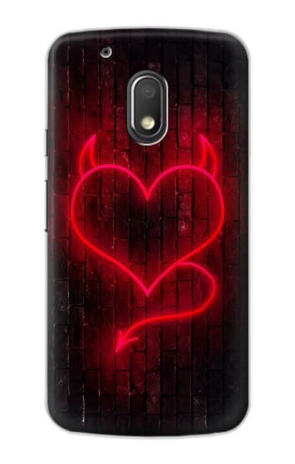 S3682 Devil Heart Case For Motorola Moto G4 Play