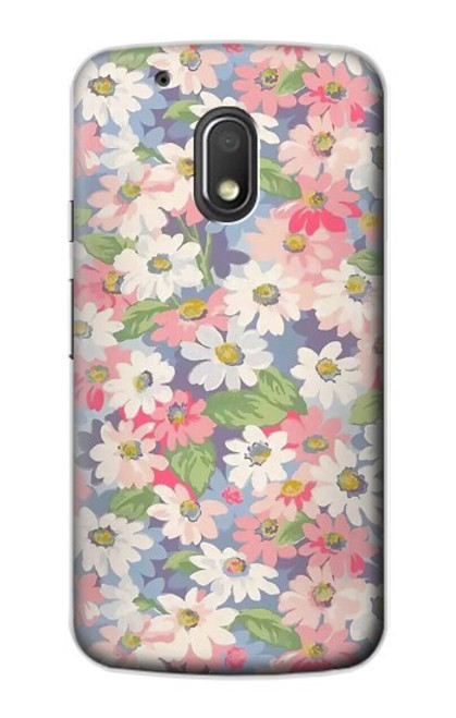 S3688 Floral Flower Art Pattern Case For Motorola Moto G4 Play