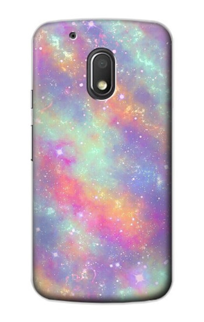 S3706 Pastel Rainbow Galaxy Pink Sky Case For Motorola Moto G4 Play