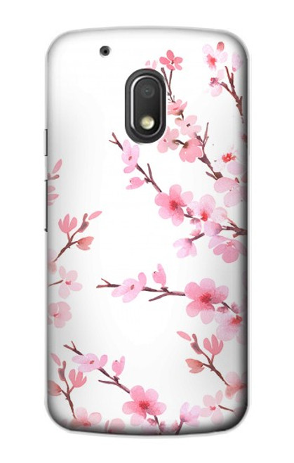 S3707 Pink Cherry Blossom Spring Flower Case For Motorola Moto G4 Play
