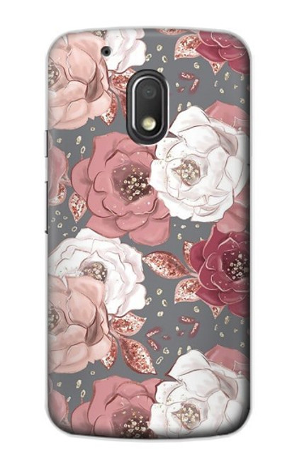 S3716 Rose Floral Pattern Case For Motorola Moto G4 Play