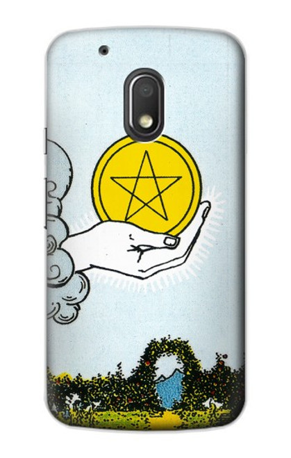 S3722 Tarot Card Ace of Pentacles Coins Case For Motorola Moto G4 Play