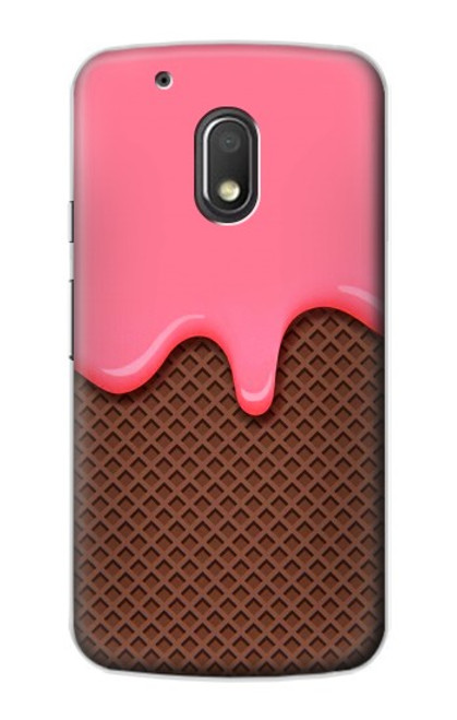 S3754 Strawberry Ice Cream Cone Case For Motorola Moto G4 Play