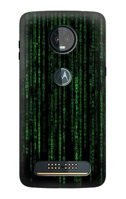 S3668 Binary Code Case For Motorola Moto Z3, Z3 Play