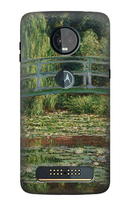 S3674 Claude Monet Footbridge and Water Lily Pool Case For Motorola Moto Z3, Z3 Play