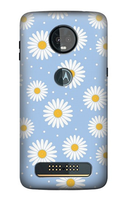 S3681 Daisy Flowers Pattern Case For Motorola Moto Z3, Z3 Play