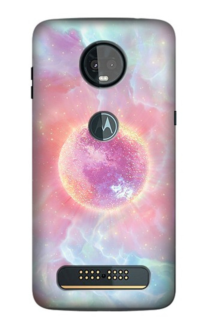 S3709 Pink Galaxy Case For Motorola Moto Z3, Z3 Play