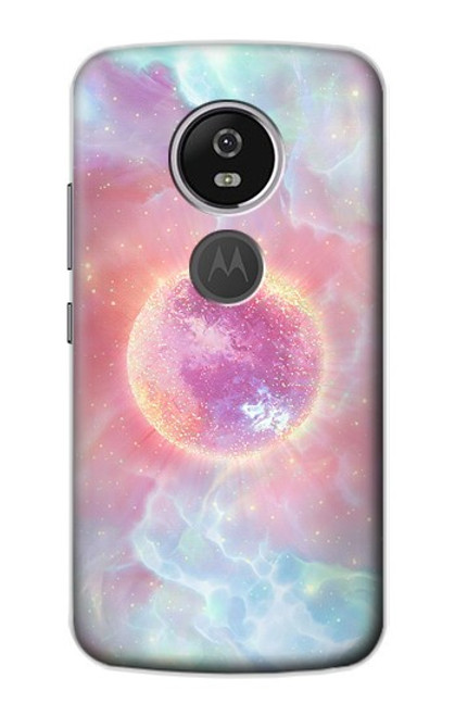S3709 Pink Galaxy Case For Motorola Moto E5 Plus