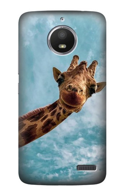 S3680 Cute Smile Giraffe Case For Motorola Moto E4