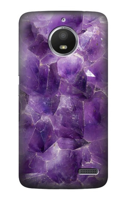 S3713 Purple Quartz Amethyst Graphic Printed Case For Motorola Moto E4