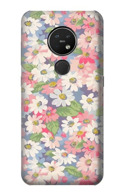 S3688 Floral Flower Art Pattern Case For Nokia 7.2