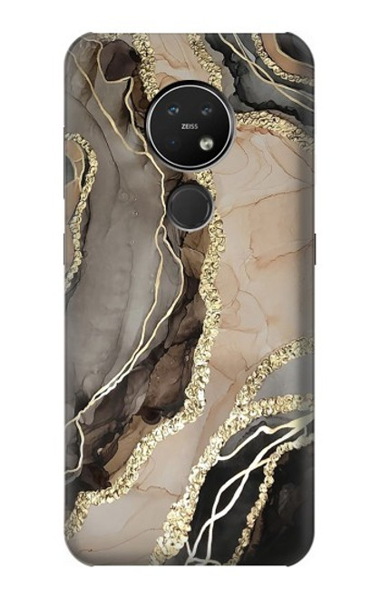 S3700 Marble Gold Graphic Printed Case For Nokia 7.2